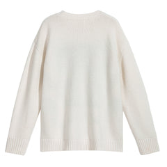 Boho Jacquard Crewneck Sweater - Dabuwawa