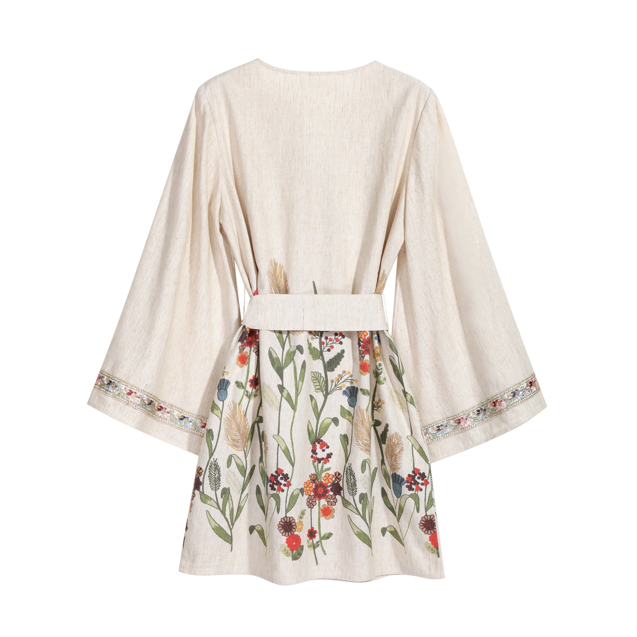 Boho Embroidered Mini Dress - Dabuwawa Floral Tunic Boho Embroidered Mini Dress - Dabuwawa Floral Tunic