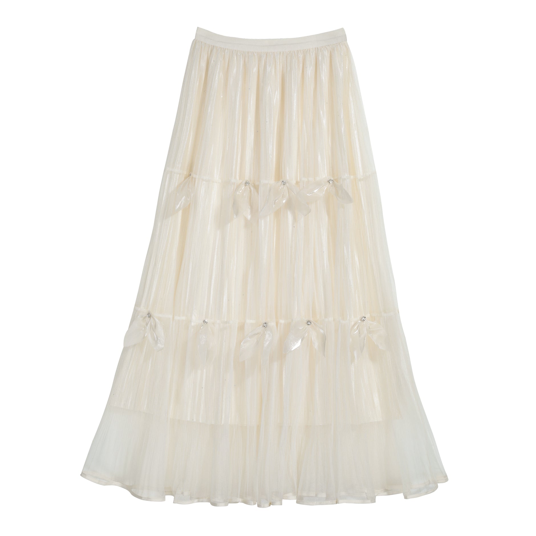 Banana さま専用①big volume tulle skirt.ivory Sister Jane Jolene - Ivory Tulle Skirt - Embroidered Bow Skirt - Lulus