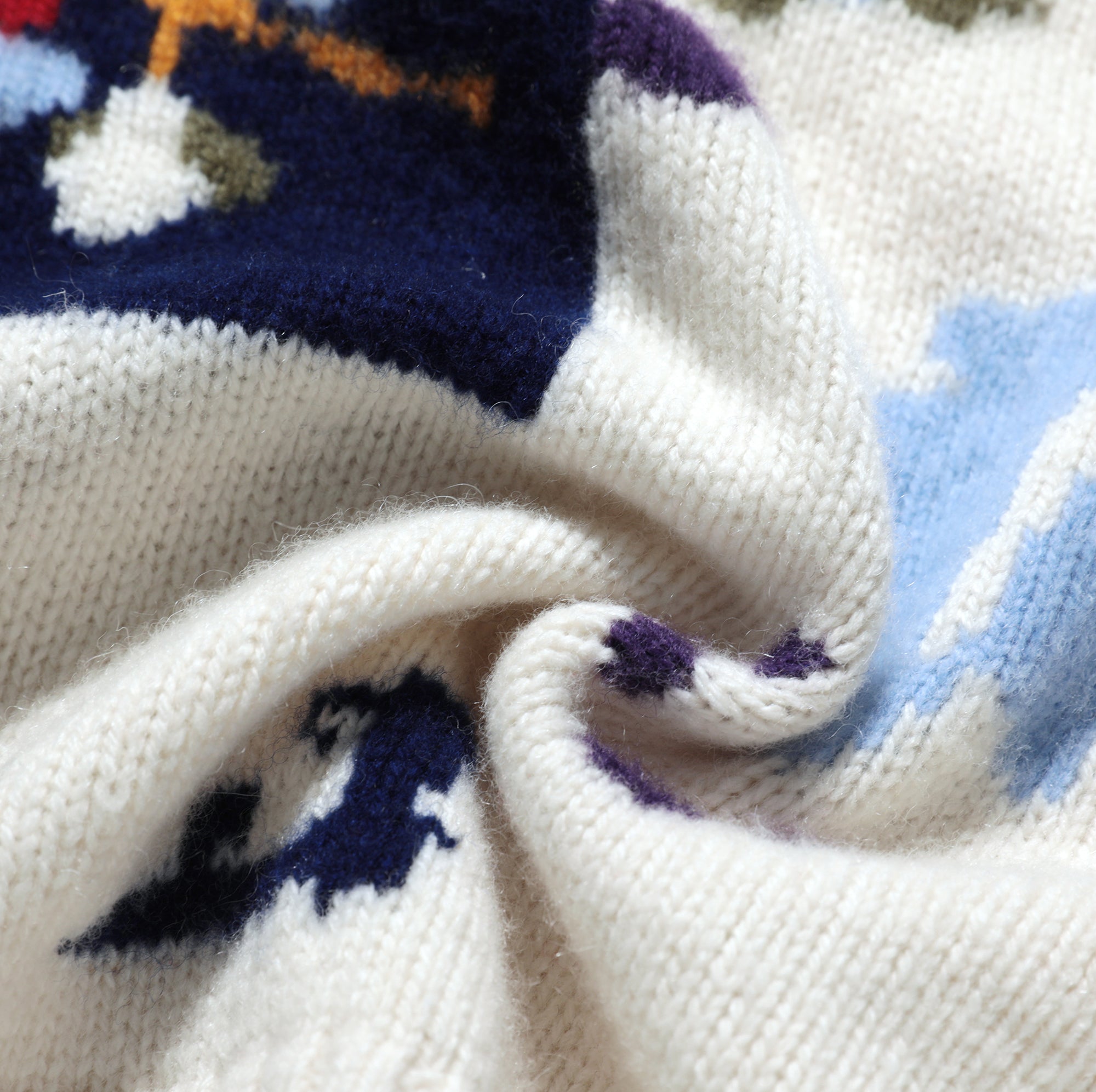 Boho Jacquard Crewneck Sweater - Dabuwawa