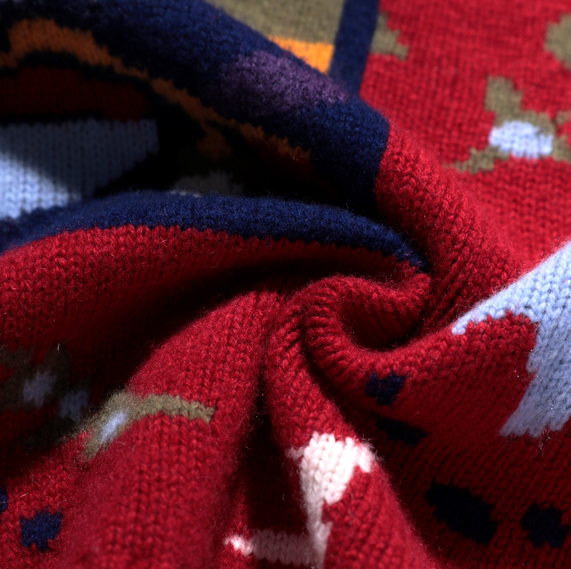 Boho Jacquard Crewneck Sweater - Dabuwawa