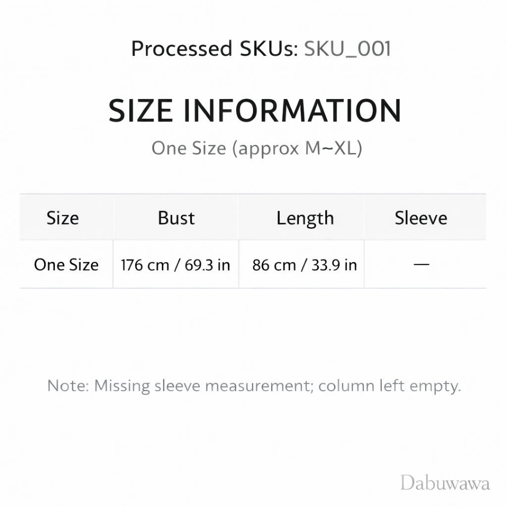 The image is a single, high-resolution photograph of a bust measurement for a single size.