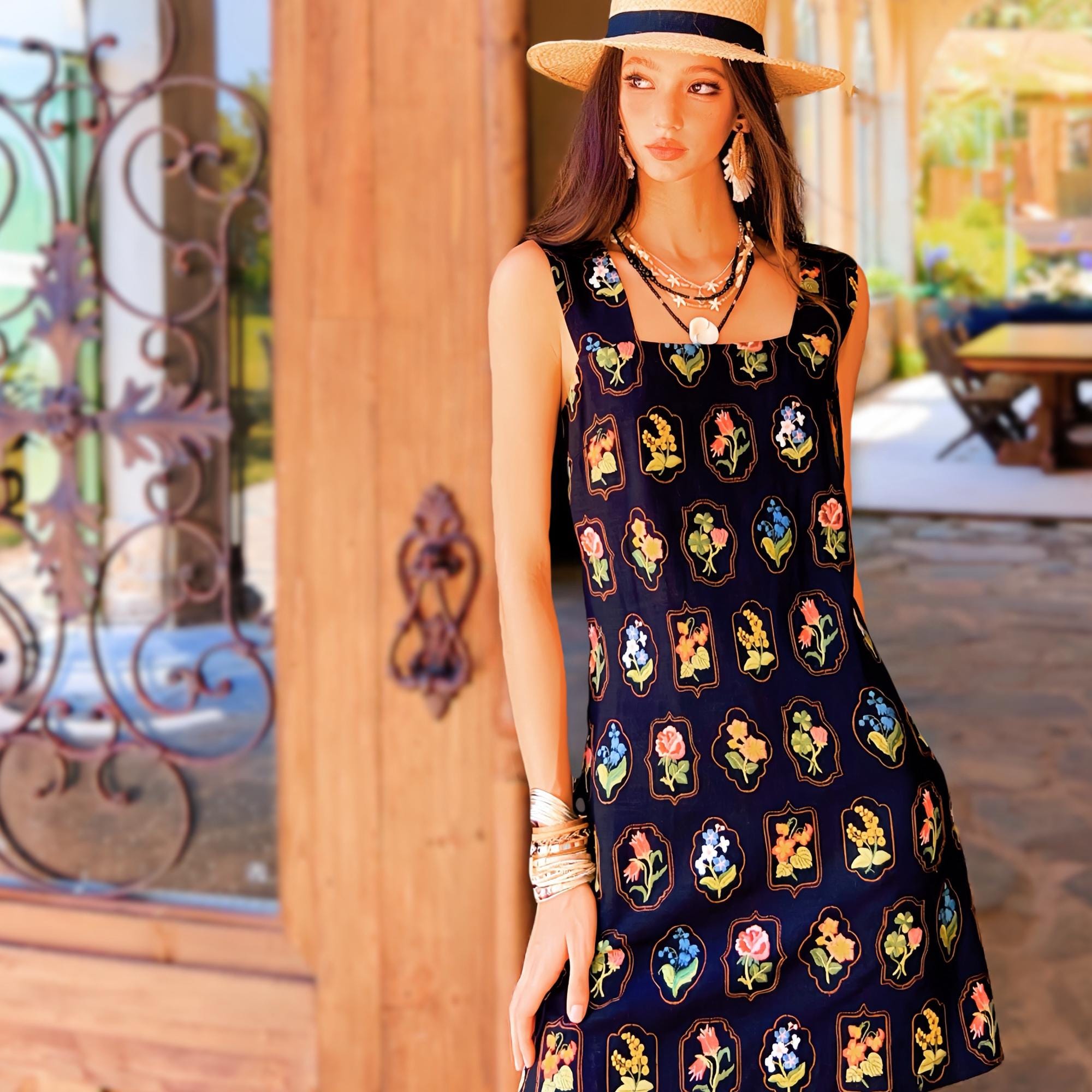 Boho Festival Short Dress Romper Twist Maxi Embroidered Sundres Jumpsuits Vibe
