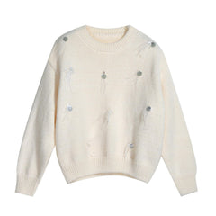 Sparkly Sequin Knit Pullover Sweater